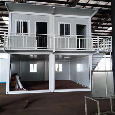 Casa de contenidors d'enviament de 2 pisos